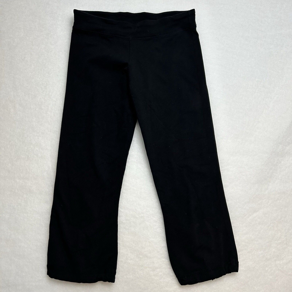 Lululemon Sz.4 Crops Split Hem Ankle Drawstring Yoga Legging Pants Sportcore